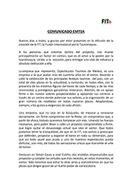 Comunicado de ETMSA