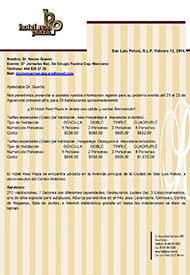 Hospedaje (XXVII JORNADAS NACIONALES DE CIRUGÍA TAURINA)