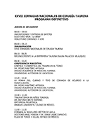 PROGRAMA DEFINITIVO: XXVII JORNADAS NACIONALES DE CIRUGÍA TAURINA