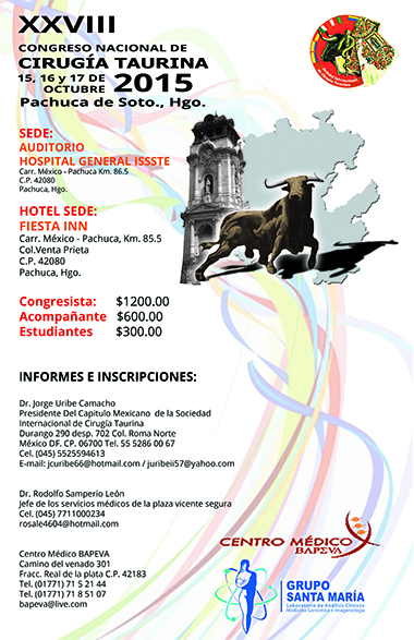 XXVIII Congreso Nacional de Cirugía Taurina
