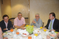 Mario Urosa, Rafael Medina Vázquez, Rafael Medina de la Serna y Eduardo Heftye