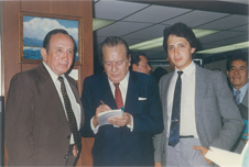 Con el Maestro Pepe Alameda y Enrique Hernández Vázquez