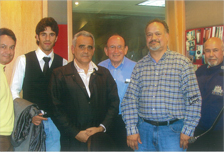 Jorge Espinosa de los Monteros, el Matador Alejandro Talavante, el Apoderado Antonio Corbacho, Enrique Hernández Flores y el Ganadero Manuel Fernández –“El Rocío”-