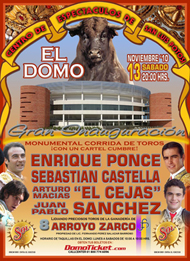 Cartel inaugural  “EL DOMO”  Centro de Espectáculos de San Luis Potosí