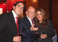Diego Ibarra y Ana Laura Ordáz, con Enrique Hernández Flores