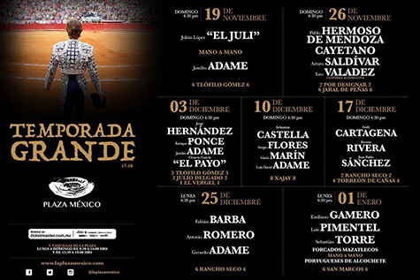 Temporada Grande 2017 – 2018 / Plaza México