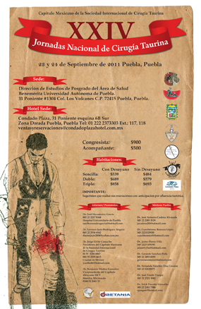 XXIV JORNADAS NACIONAL DE CIRUGÍA TAURINA